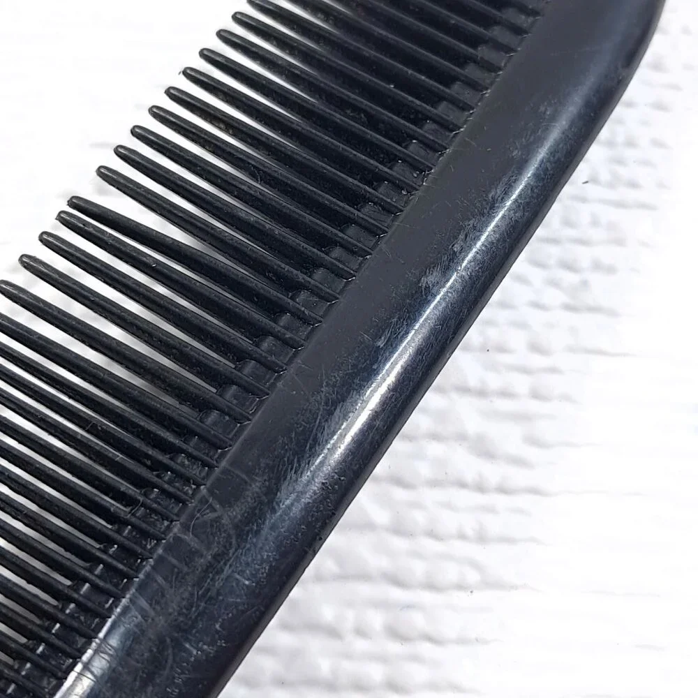 Vintage Ace Unbreakable Plastic Black Hard Rubber hair Comb USA Pocket Purse‎ 5